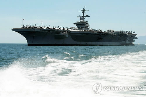 미 해군 항공모함 칼빈슨 (사진=연합)